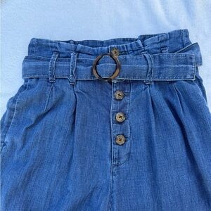 Abercrombie & Fitch Women's‎ Wide-Leg Chambray Pants Size XS – Paperbag Waist